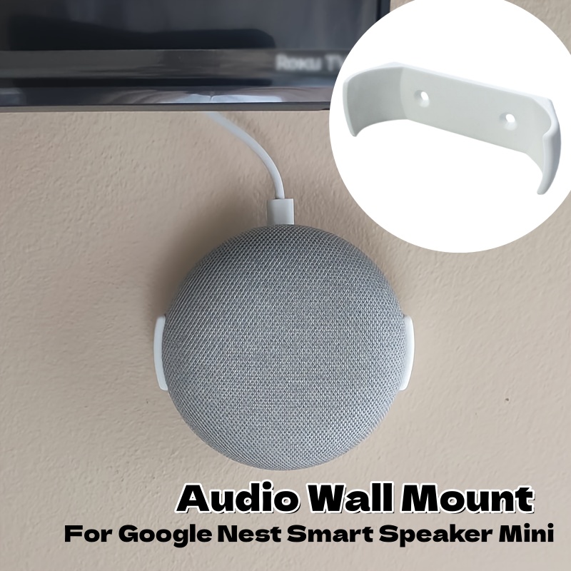 Google Speaker Nest Audio - ที่ยึดติดผนังสำหรับลำโพงอัจฉริยะ Google Nest Mini อุปกรณ์จัดเก็บและตกแต่งบ้าน